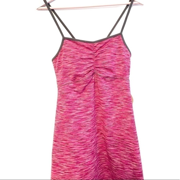 NEW DAKINI Athletic Ponte Knit Pink Gray Dress Size Large - Picture 2 of 7